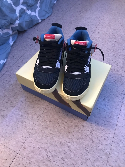 PK God Batch Air Jordan 4 Retro Union Off Noir DC9533-001 review 