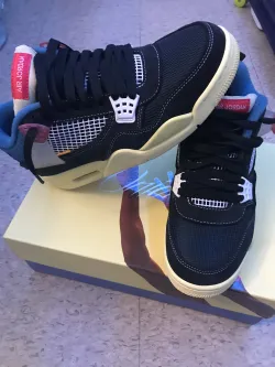 PK God Batch Air Jordan 4 Retro Union Off Noir DC9533-001 review Daddy 02