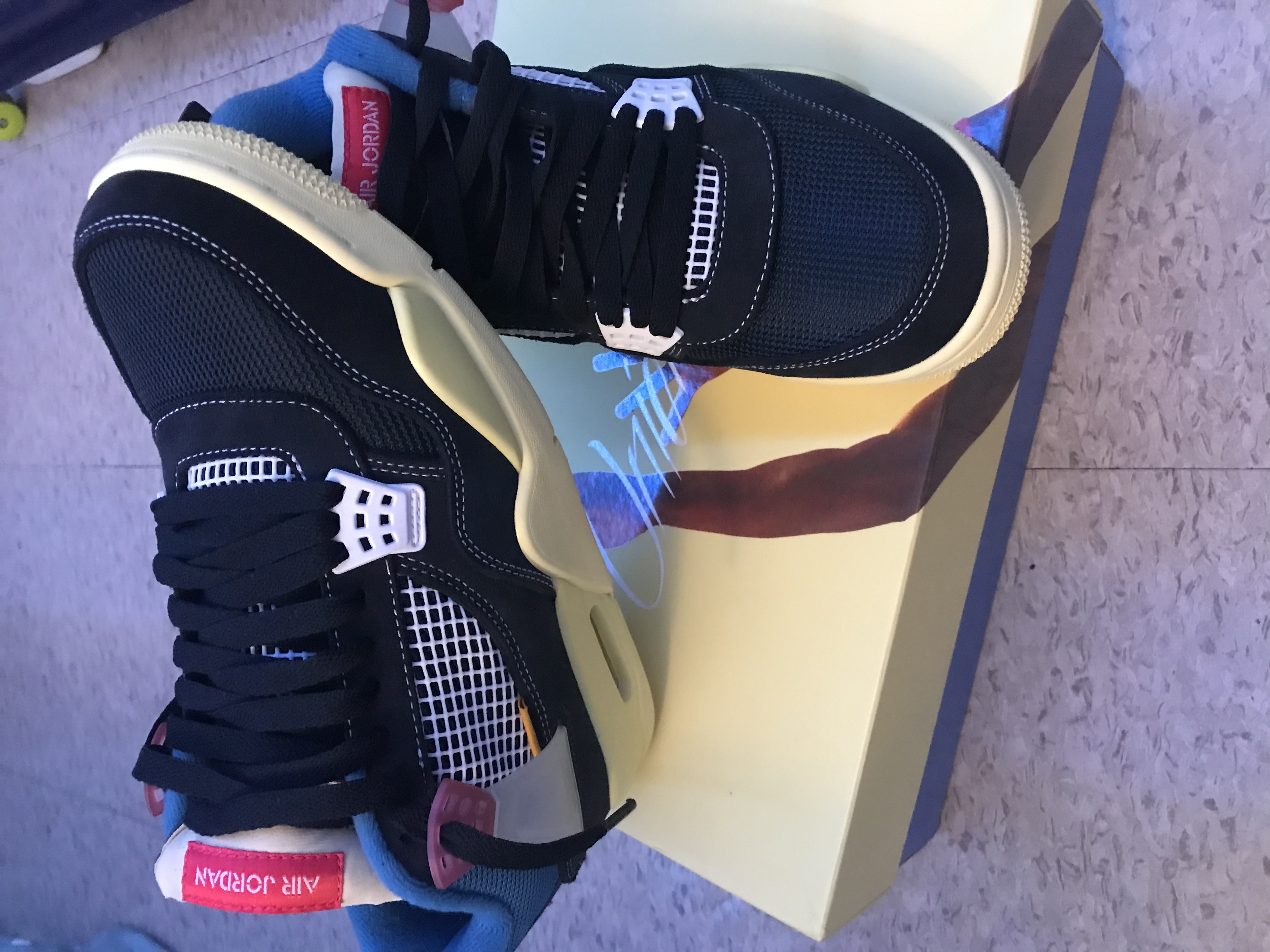 PK God Batch Air Jordan 4 Retro Union Off Noir DC9533-001 review Jenny 01