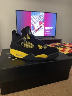 PK God Batch Air Jordan 4 Thunder DH6927-017 review I*** 03