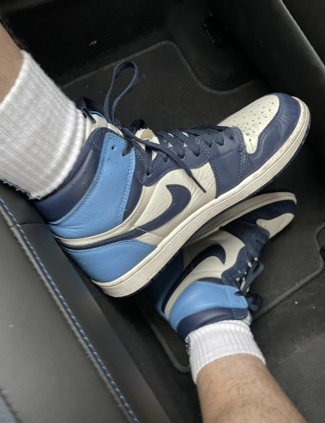 PK God Batch Air Jordan 1 Retro High Obsidian UNC 555088-140 review R*** 02