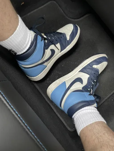 PK God Batch Air Jordan 1 Retro High Obsidian UNC 555088-140 review R*** 02