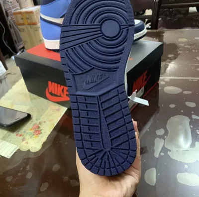 PK God Batch Air Jordan 1 Retro High Obsidian UNC 555088-140 review P*** 02