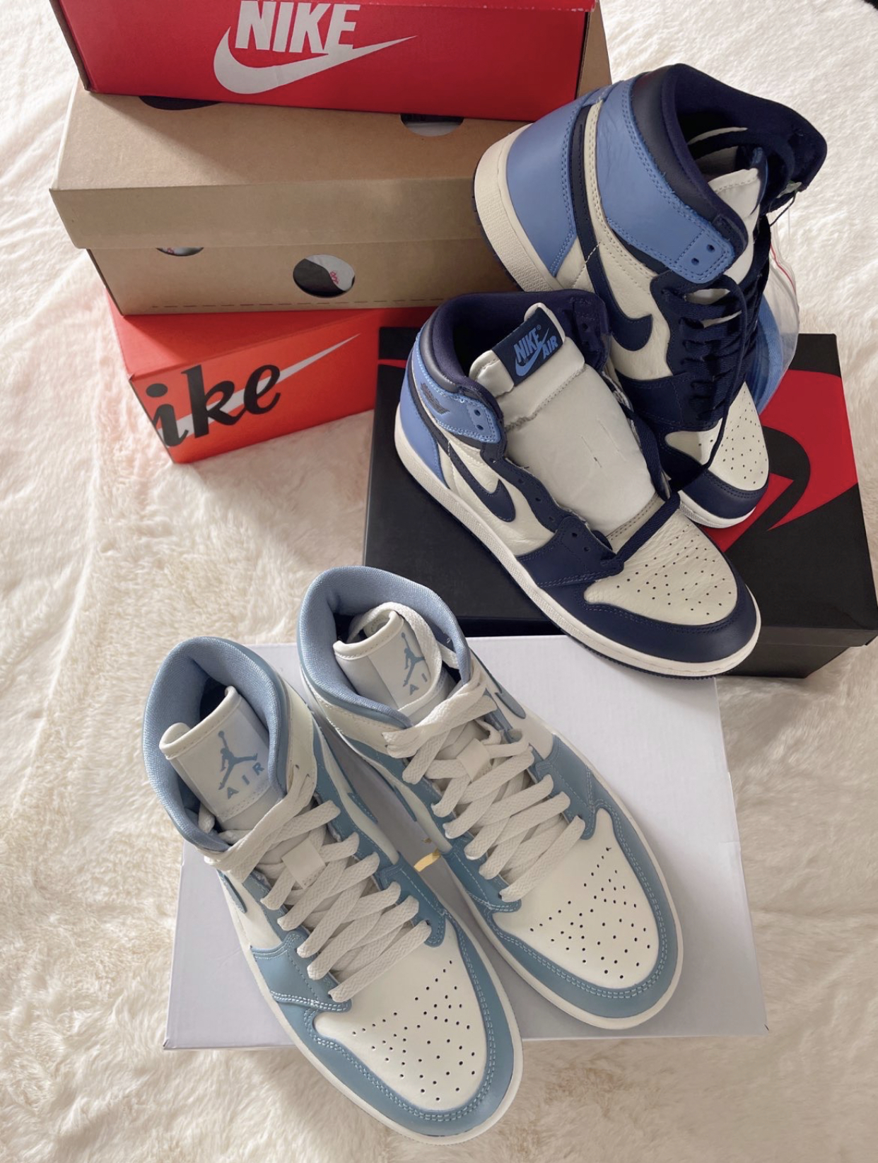 PK God Batch Air Jordan 1 Retro High Obsidian UNC 555088-140 review K***