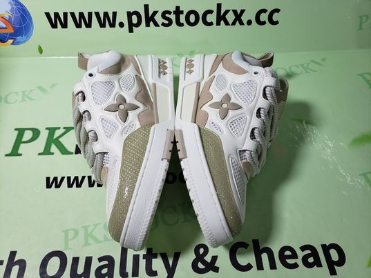 PK God Batch LOUIS VUITTON Skate Sneaker Beige White  review A*** 05