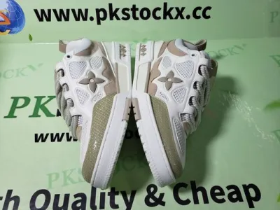 PK God Batch LOUIS VUITTON Skate Sneaker Beige White  review A*** 04