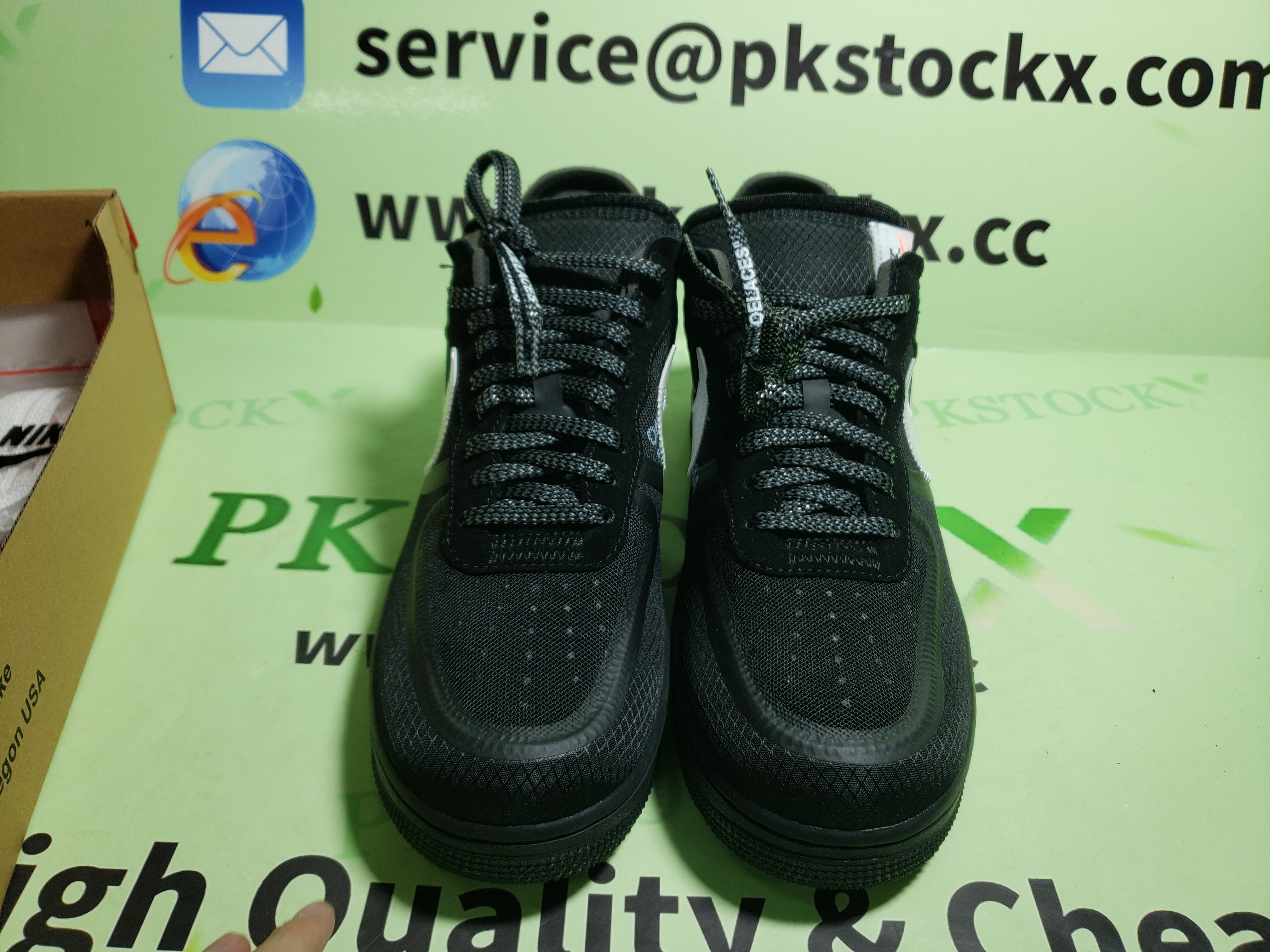 PK God Batch Nike Air Force 1 '07 Virgil x MoMA (With Socks) AV5210-001 review V*** 00