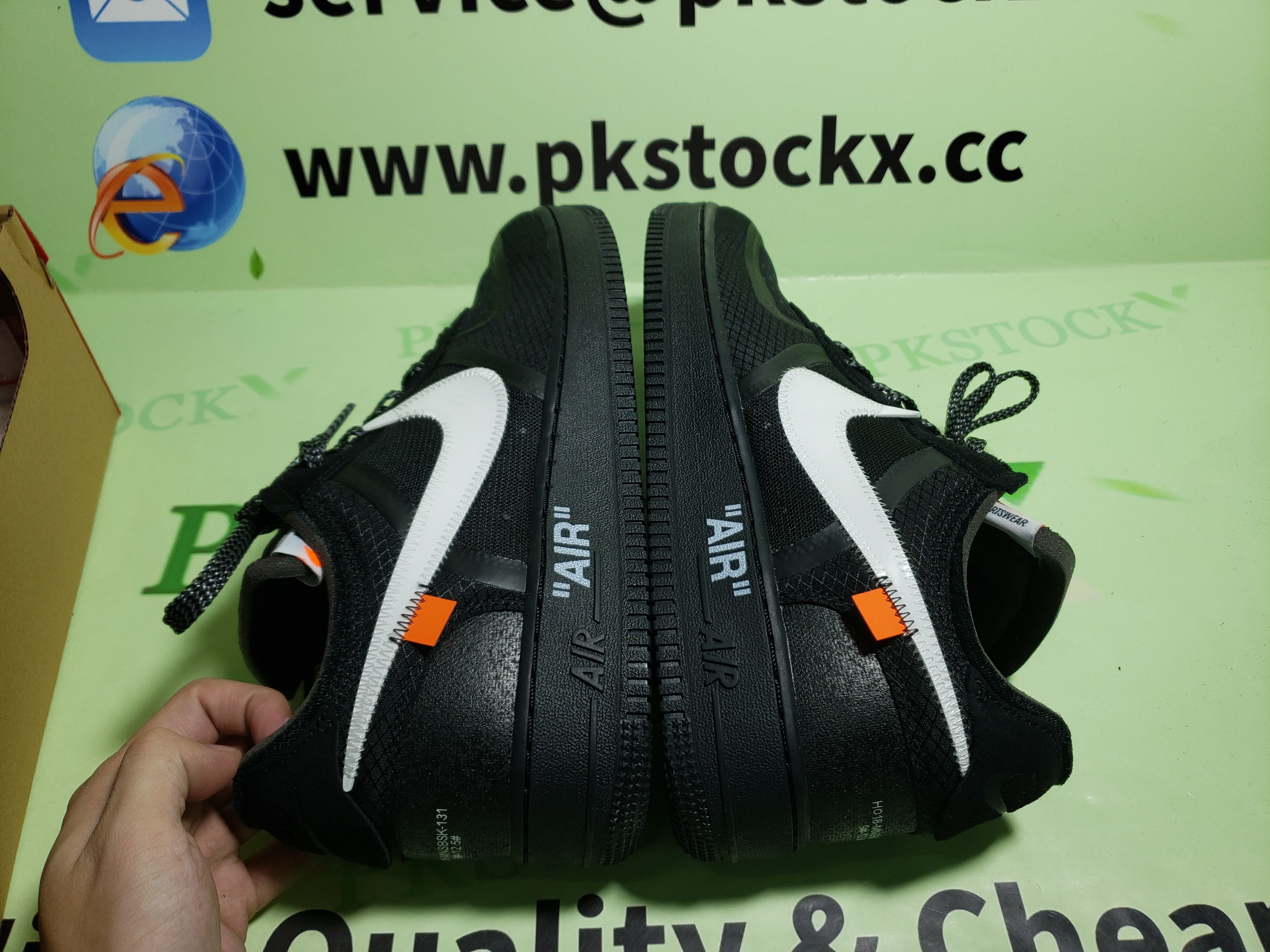 PK God Batch Nike Air Force 1 '07 Virgil x MoMA (With Socks) AV5210-001 review V*** 02