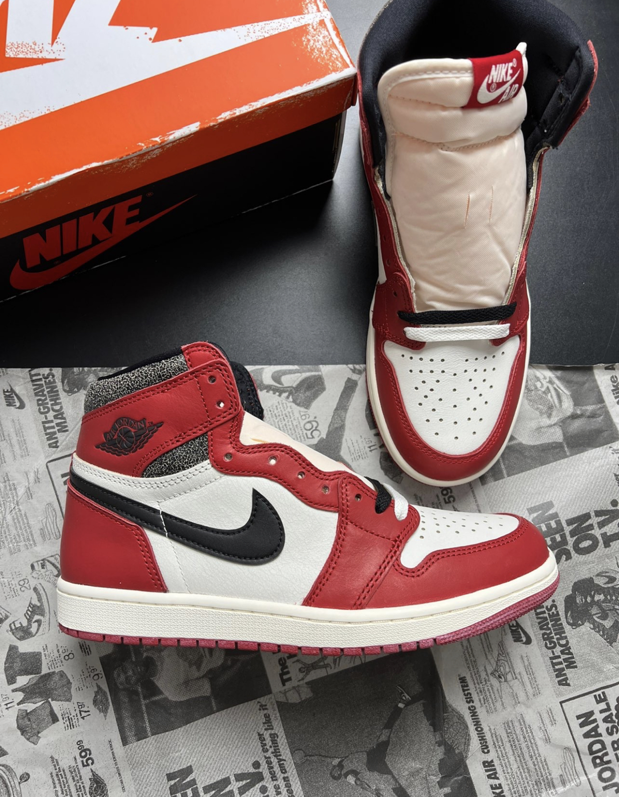 PK God Batch Air Jordan 1 Retro High OG Lost and Found DZ5485-612 review L*** 01
