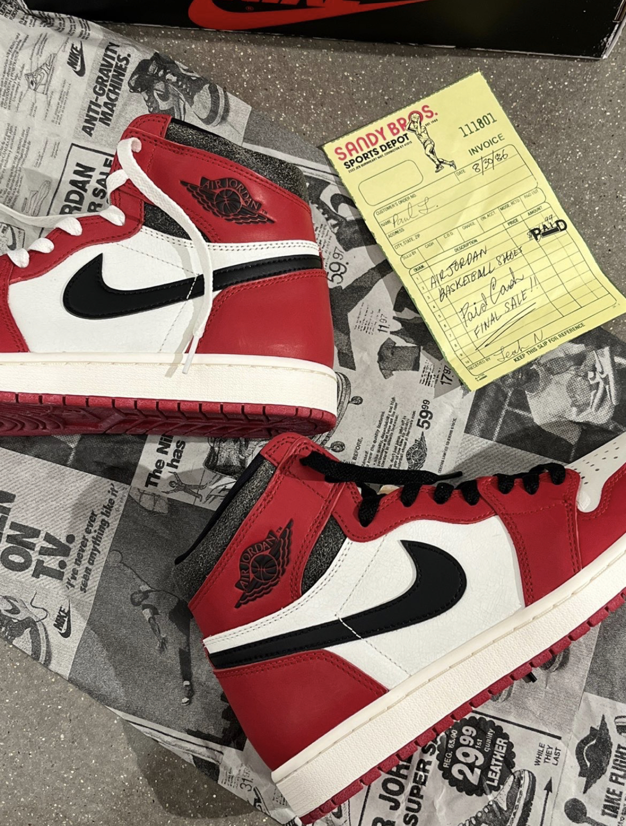 PK God Batch Air Jordan 1 Retro High OG Lost and Found DZ5485-612 review K*** 02