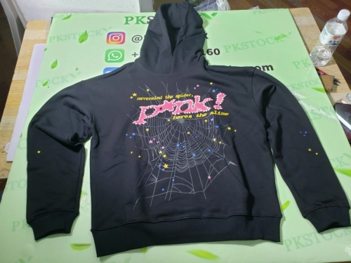 Sp5der P*NK Hoodie Black review 