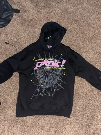 Sp5der P*NK Hoodie Black review R***