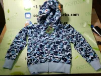 BAPE ABC Camo Shark Zip Hoodie Blue 1J70-314-001 review 0