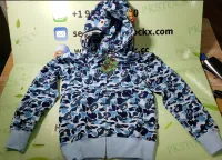 BAPE ABC Camo Shark Zip Hoodie Blue 1J70-314-001 review 0