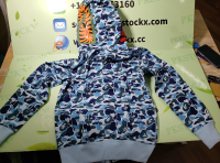 BAPE ABC Camo Shark Zip Hoodie Blue 1J70-314-001 review 1