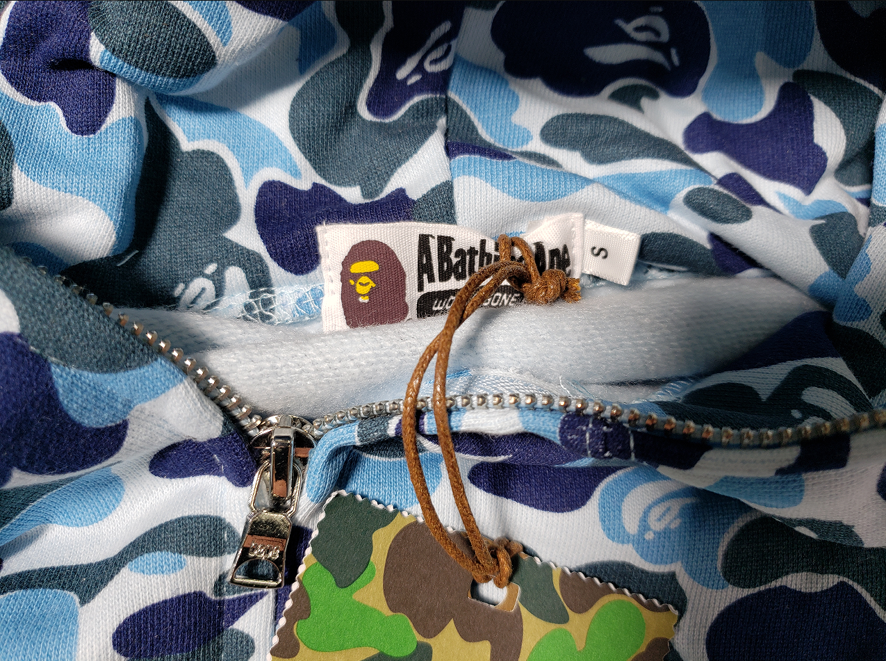 BAPE ABC Camo Shark Zip Hoodie Blue 1J70-314-001 review G*** 02