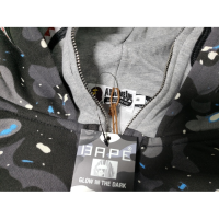 BAPE Space Camo Shark WGM Full-Zip Hoodie Black  review 2