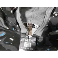BAPE Space Camo Shark WGM Full-Zip Hoodie Black  review 2