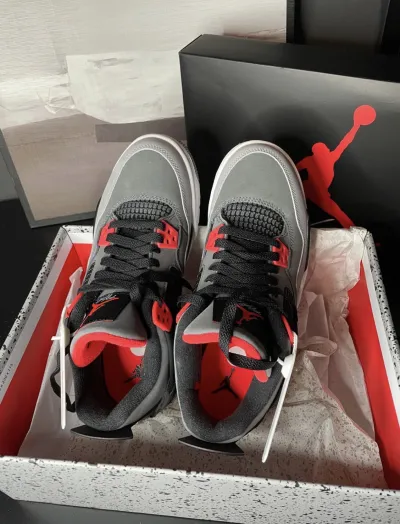 PK God Batch  Air Jordan 4 Red Glow Infrared DH6927-061 review H*** 00