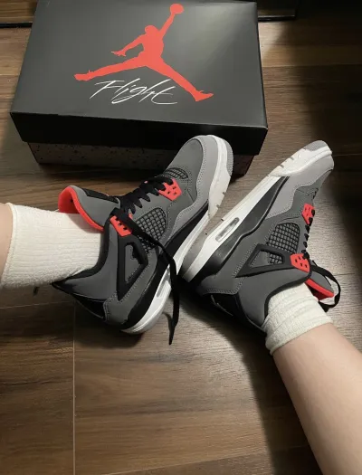  PK God Batch  Air Jordan 4 Red Glow Infrared DH6927-061 review G*** 00