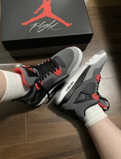  PK God Batch  Air Jordan 4 Red Glow Infrared DH6927-061 review G*** 02
