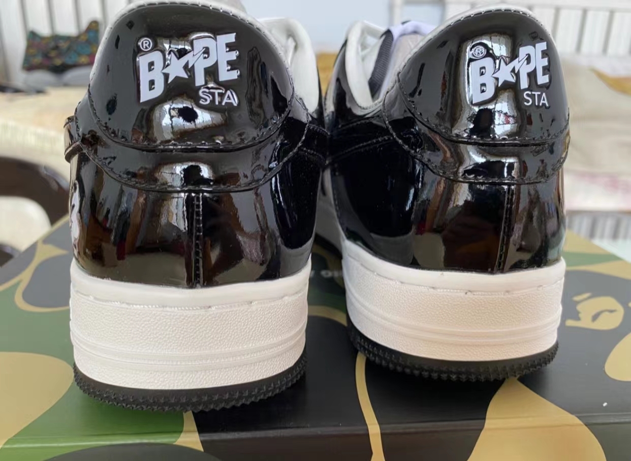 A Bathing Ape Bape Sta Low Black White 1G70-109-0001 review Y***