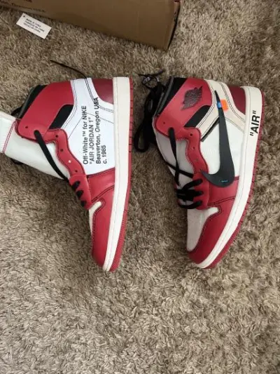PK God Batch Air Jordan 1 Retro High Off-White Chicago AA3834-101 review S***