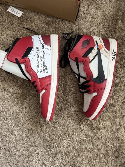 PK God Batch Air Jordan 1 Retro High Off-White Chicago AA3834-101 review 