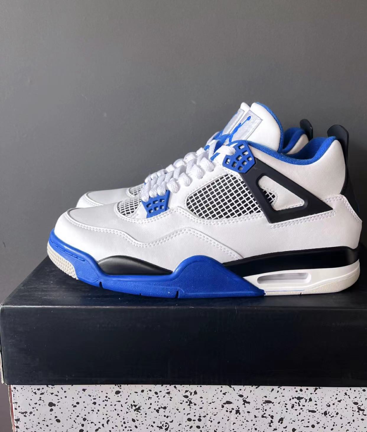 Special offer Batch Air Jordan 4 Retro Motorsports 308497-117 review J*** 01
