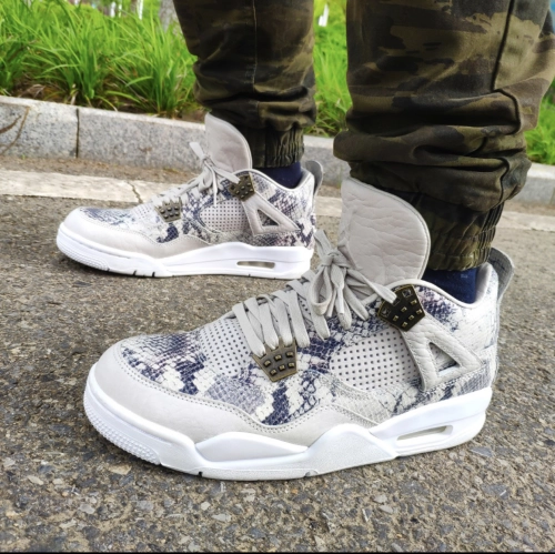 PK God Batch Air Jordan 4 Premium Snakeskin 819139-030 review 