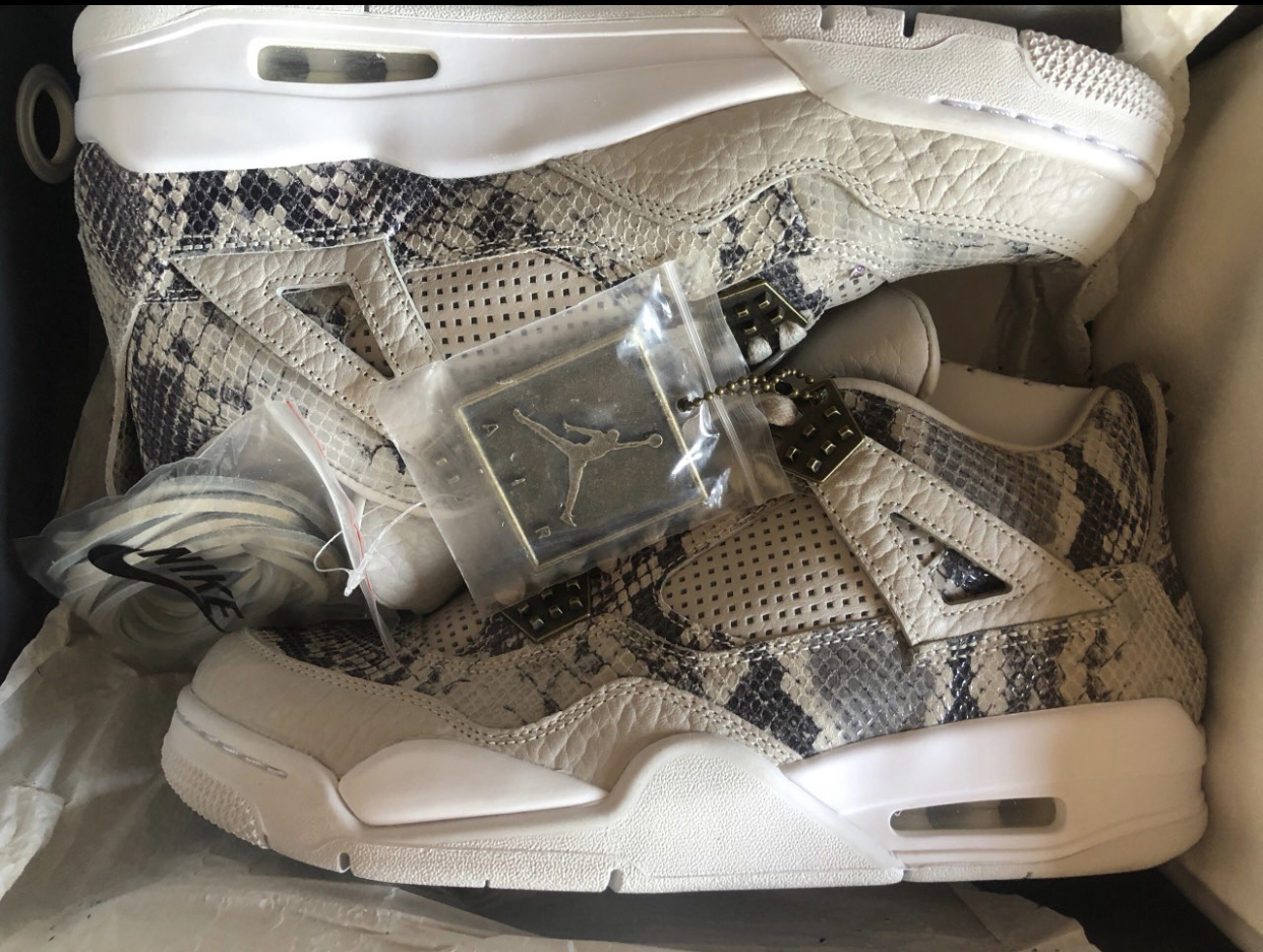 PK God Batch Air Jordan 4 Premium Snakeskin 819139-030 review 0