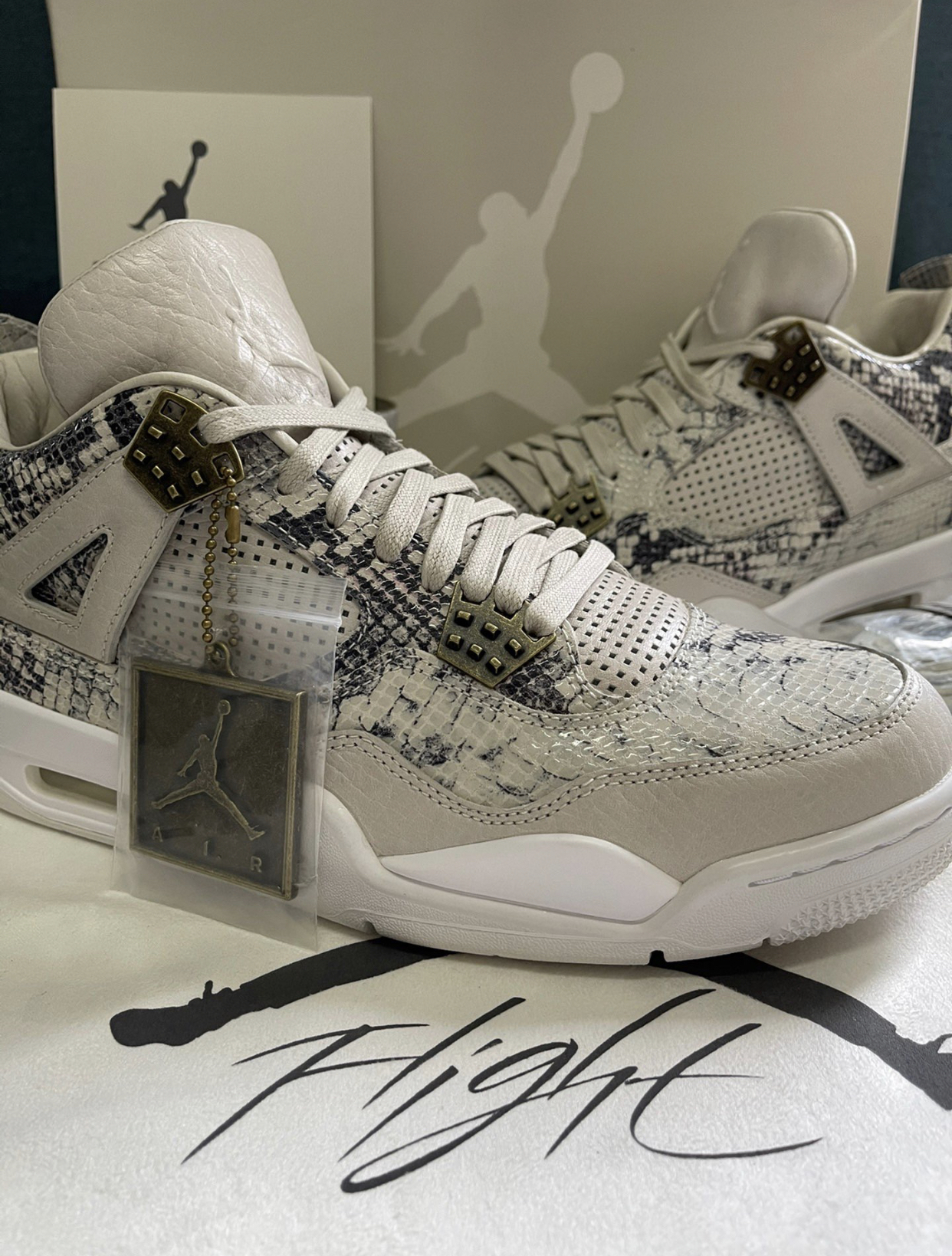 PK God Batch Air Jordan 4 Premium Snakeskin 819139-030 review 0
