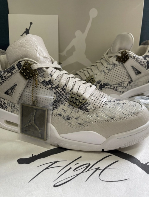 PK God Batch Air Jordan 4 Premium Snakeskin 819139-030 review 