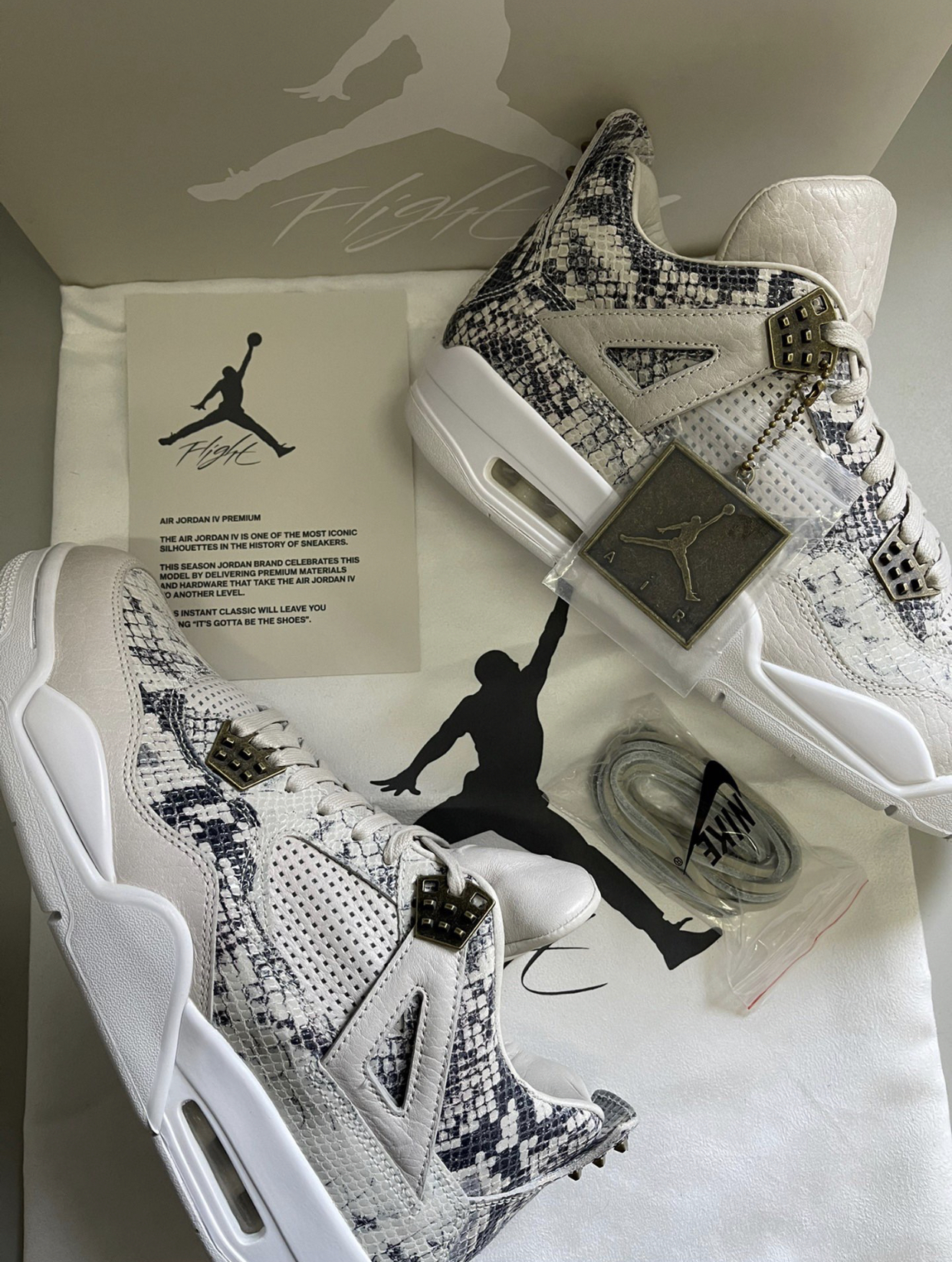 PK God Batch Air Jordan 4 Premium Snakeskin 819139-030 review 2