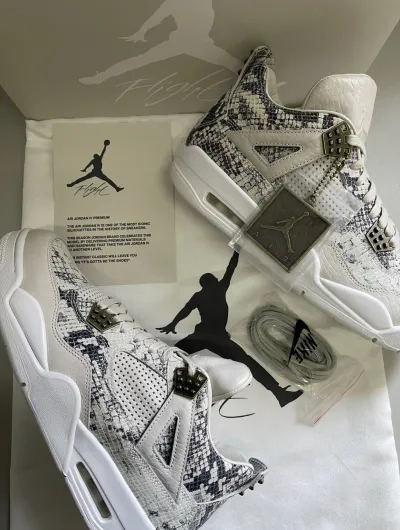 PK God Batch Air Jordan 4 Premium Snakeskin 819139-030 review K*** 02