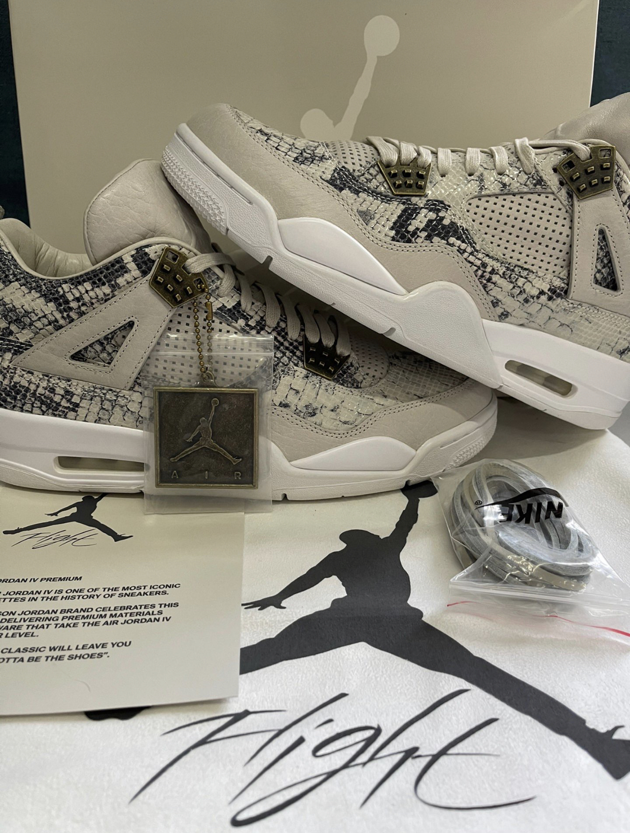 PK God Batch Air Jordan 4 Premium Snakeskin 819139-030 review 3