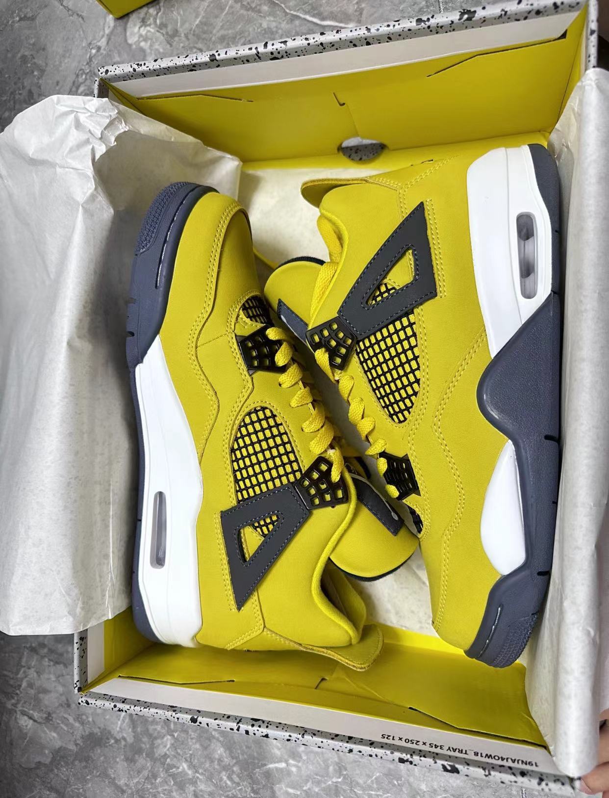Special offer Batch Air Jordan 4 Retro Lightning CT8527-700 review K***