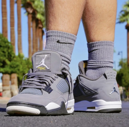 PK God Batch Air Jordan 4 Retro Cool Grey 308497-007 review 