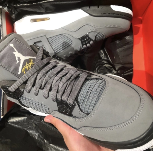 PK God Batch Air Jordan 4 Retro Cool Grey 308497-007 review 