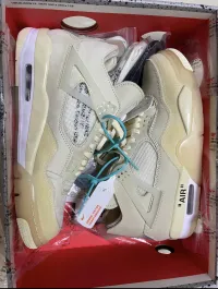 PK God Batch Air Jordan 4 Retro Off-White Sail  CV9388-100 review 0