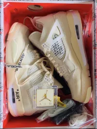 PK God Batch Air Jordan 4 Retro Off-White Sail  CV9388-100 review 0