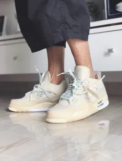 PK God Batch Air Jordan 4 Retro Off-White Sail  CV9388-100 review P*** 02