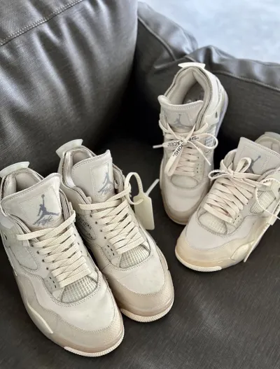 PK God Batch Air Jordan 4 Retro Off-White Sail  CV9388-100 review R*** 00