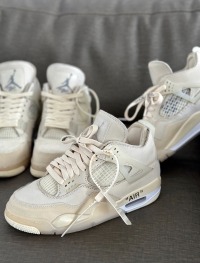 PK God Batch Air Jordan 4 Retro Off-White Sail  CV9388-100 review 1