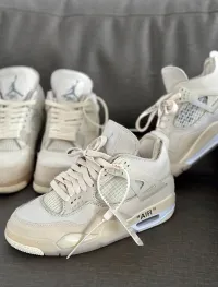 PK God Batch Air Jordan 4 Retro Off-White Sail  CV9388-100 review 1