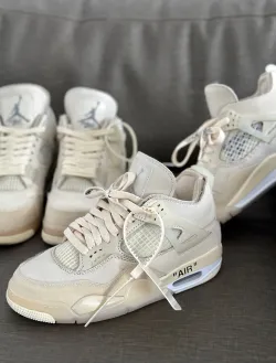 PK God Batch Air Jordan 4 Retro Off-White Sail  CV9388-100 review R*** 02