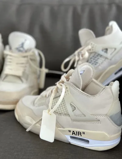 PK God Batch Air Jordan 4 Retro Off-White Sail  CV9388-100 review R*** 02
