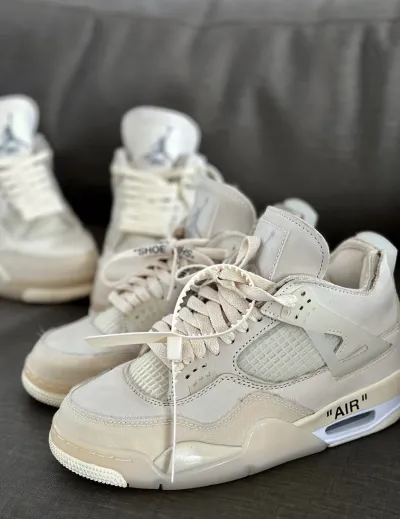 PK God Batch Air Jordan 4 Retro Off-White Sail  CV9388-100 review R*** 03