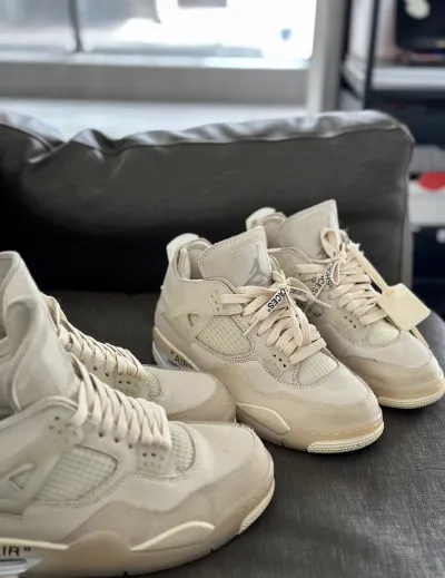 PK God Batch Air Jordan 4 Retro Off-White Sail  CV9388-100 review R*** 04