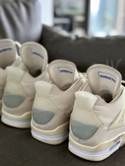 PK God Batch Air Jordan 4 Retro Off-White Sail  CV9388-100 review R*** 06